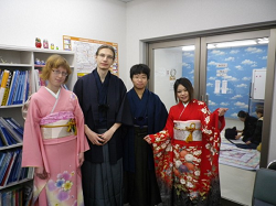 Futaba Students with Kimono