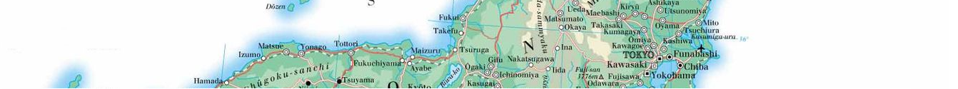 Japanese map showing part of Kanto